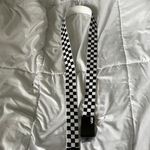 Checkered Vans belt